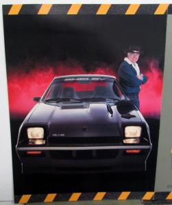 1987 Dodge Shelby Charger GLH-S Dealer Sales Brochure Folder W/Letter