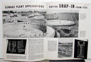 1937 Dayton Sure-Grip & Shore Co Concrete Form Ties Brochures Construction