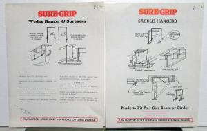 1937 Dayton Sure-Grip & Shore Co Concrete Form Ties Brochures Construction