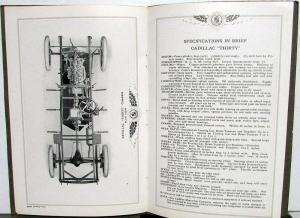 1910 Cadillac Model 30 Original Sales Brochure