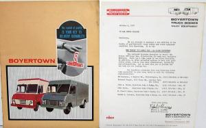 1971 Boyertown Route Van Truck Sales Brochure Ford GMC Chevrolet