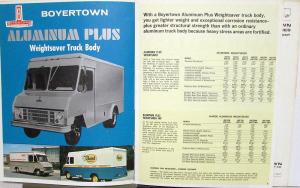 1971 Boyertown Route Van Truck Sales Brochure Ford GMC Chevrolet