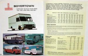 1971 Boyertown Route Van Truck Sales Brochure Ford GMC Chevrolet