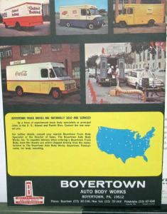 1971 Boyertown Route Van Truck Sales Brochure Ford GMC Chevrolet