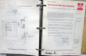 1968 Dodge Technical Service Bulletins Coronet Charger RT Dart Polara Monaco