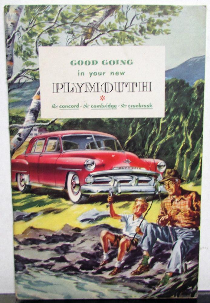 1951 Plymouth Owners Manual Care & Op 3rd Edition Concord Cambridge Cranbrook