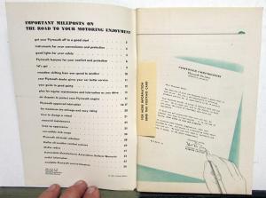 1951 Plymouth Owners Manual Care & Op 3rd Edition Concord Cambridge Cranbrook