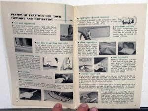 1951 Plymouth Owners Manual Care & Op 3rd Edition Concord Cambridge Cranbrook