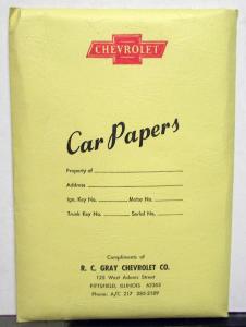 1969 Chevrolet Camaro Chevelle Nova Owners Manual W/Protection Plan & More Orig