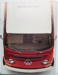1968 Volkswagen Station Wagon Van  Sales Brochure