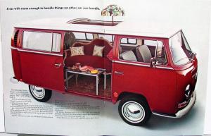 1968 Volkswagen Station Wagon Van  Sales Brochure