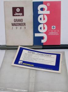 1989 Jeep Grand Wagoneer Original Owners Manual Packet