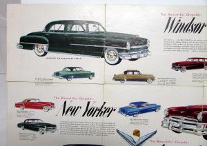 1951 Chrysler Windsor New Yorker Imperial Sales Brochure Original