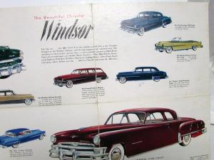 1951 Chrysler Windsor New Yorker Imperial Sales Brochure Original