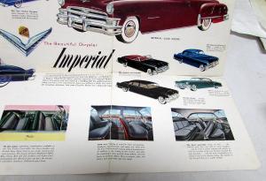 1951 Chrysler Windsor New Yorker Imperial Sales Brochure Original