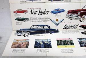 1951 Chrysler Windsor New Yorker Imperial Sales Brochure Original