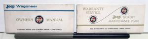 1967-1970 Jeep Wagoneer J Series Original Owners Manual & Maintenance Plan