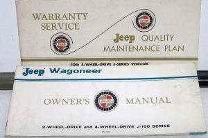 1967 1968 Jeep Wagoneer J Series Original Owners Manual & Maintenance Plan