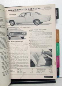 1968 Ford Data Book Mustang Fairlane Thunderbird Bronco F-100 F-250 Ranchero