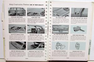 1958 Ford Dealer Facts Book Custom 300 Fairlane 500 Thunderbird Station Wagon