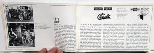 1965 Chevrolet Story Dealer Sales Brochure Promotional History 1911-65 Rare Orig