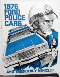 1976 Ford Dealer Police Cars & Emergency Vehicles Sales Brochure Interceptor