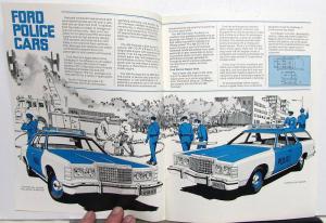 1976 Ford Dealer Police Cars & Emergency Vehicles Sales Brochure Interceptor