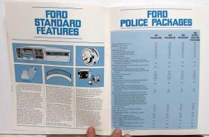 1976 Ford Dealer Police Cars & Emergency Vehicles Sales Brochure Interceptor