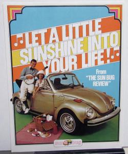 1974 Volkswagen VW Sun Bug Brochure Special Edition Convertible Beetle Bug