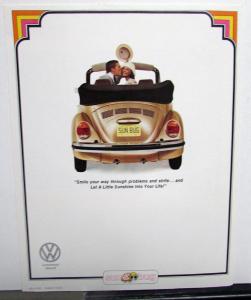 1974 Volkswagen VW Sun Bug Brochure Special Edition Convertible Beetle Bug