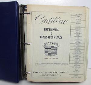 1965-1969 Cadillac Dealer Master Parts Catalog Book Fleetwood DeVille Calais