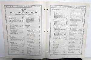 1935 Ford Service Bulletins Full Set Dealer Repair & Troubleshooting Updates