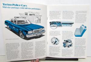 1975 Ford Police Cars & Emergency Vehicles Fleet Buyer Sales Brochure LTD Custom