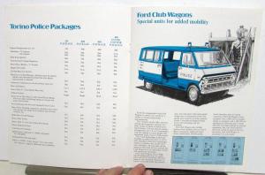 1975 Ford Police Cars & Emergency Vehicles Fleet Buyer Sales Brochure LTD Custom