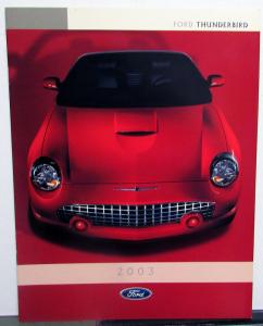 2003 Ford Thunderbird Canadian Dealer Sales Brochure Features Option Specs