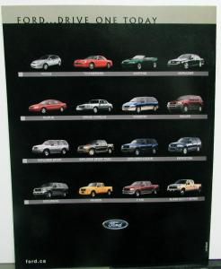 2003 Ford Thunderbird Canadian Dealer Sales Brochure Features Option Specs