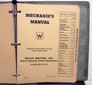 1952 Willys Overland Model 685 675 1953 CJ-3B Universal & Farm Jeep Shop Manual