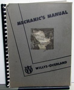 1948 1949 Willys-Overland Service Shop Manual Model 48 39 4-40 Americar Jeep