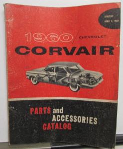 1960 Chevrolet Corvair Dealer Parts & Accessories Catalog Book Series 500 700