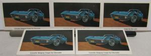 1970 Chevrolet Corvette Dealer Promotional Post Card Set Of 5 Stingray Original