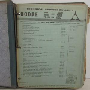 1963 Dodge Cars 1964-66 Dodge Trucks Technical Service Bulletins 426 Ramcharger