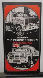 1980-1981 GMC Truck Dealer Brochure Making The Engine Decision Gas Diesel
