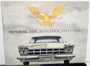 1959 Chrysler Imperial Crown Le Baron Sales Brochure Color Original