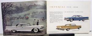 1959 Chrysler Imperial Crown Le Baron Sales Brochure Color Original