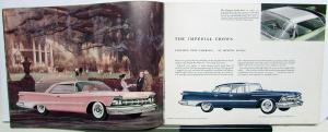 1959 Chrysler Imperial Crown Le Baron Sales Brochure Color Original