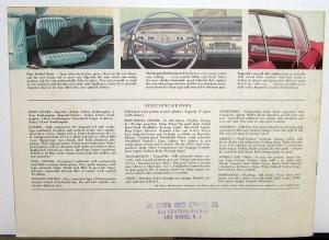 1959 Chrysler Imperial Crown Le Baron Sales Brochure Color Original