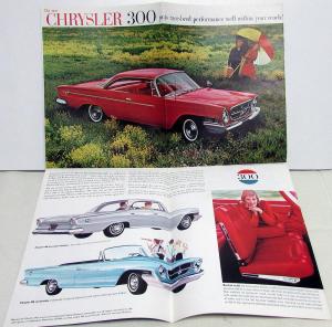 1962 Chrysler 300 Newport New Yorker Sales Brochure Color Original