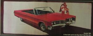 1967 Chrysler New Yorker Wagons 300 Newport Color Sales Brochure Original