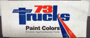 1973 Chevrolet El Camino Pickup Truck Dealer Exterior Color Paint Chip Original