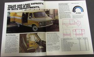 1977 Chevy Vans Truck Dealer Sales Brochure REVISED Original